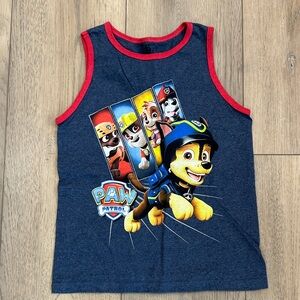 Paw Patrol Kids Tank Top - Navy with Red Accents